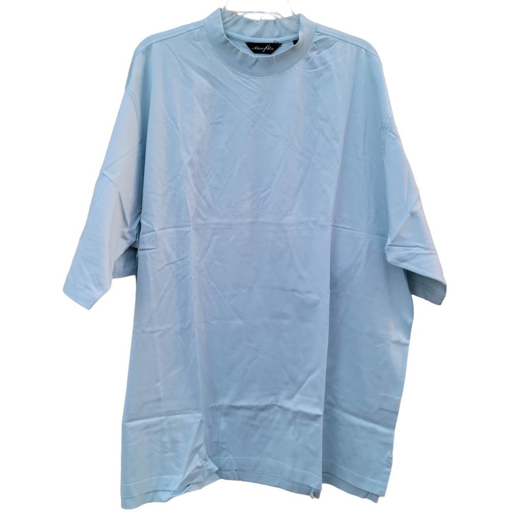 Albert Ross Men XXL Big and Tall Short Sleeve Light Blue Shirt